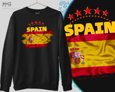 SPAIN Football Sweat Shirt, España Shirt, WorId Football Cup Spain Jumper, Spanish Flag Team Sweatshirt Football Spain World Football Cup Copa Del Mundo España